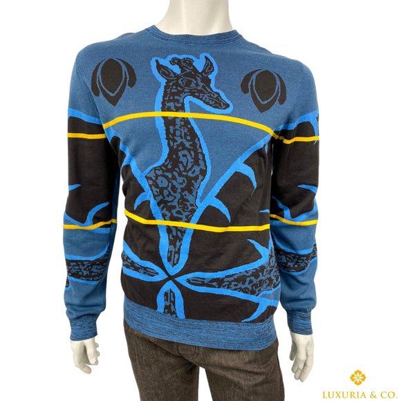 New Louis Vuitton Chapman Giraffe Crewneck Sweater
